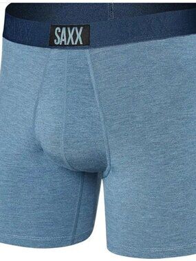 SAXX ULTRA Boxer Briefs with Fly “Stone Blue"